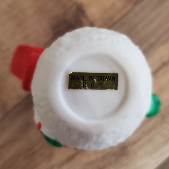 Vintage R.O.C mini snowman ceramic tea set teapot cups saucers holiday Christmas - Picture 10 of 16